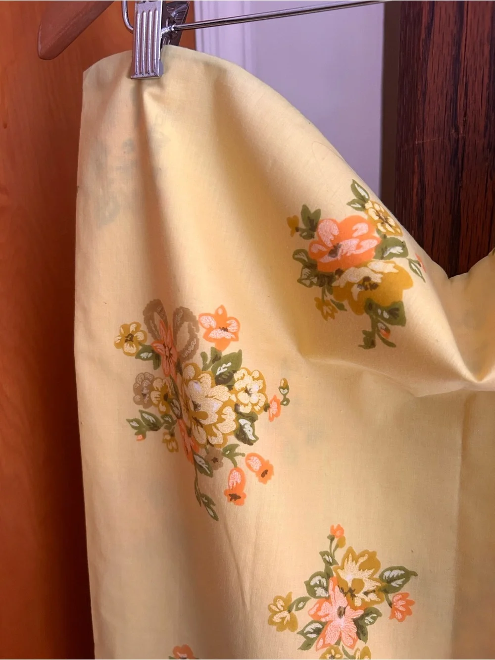 Vintage Floral Pillowcase